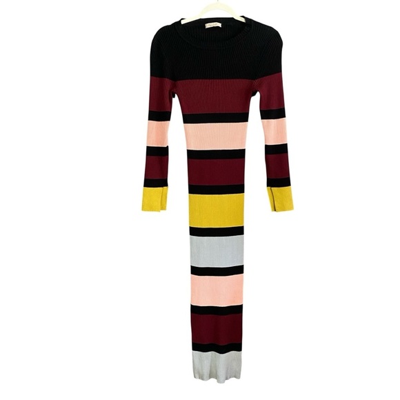 Active USA Striped Multicolored Knit Dress Sz-Small - Picture 2 of 5